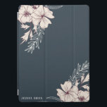 Cubierta inteligente para iPad floral crema modern<br><div class="desc">Nuestra colección moderna incluye ciruela clara y fondo crema con esténcil botánico. El diseño moderno y el tipo de letra serif aportan elegancia a esta suite. Envíe invitaciones que son imposibles de resistir o decorar su casa y oficina con modernos objetos florales. Muchas cosas para mezclar y coincidir en esta...</div>