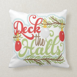 Cubierta la almohada del navidad de los pasillos