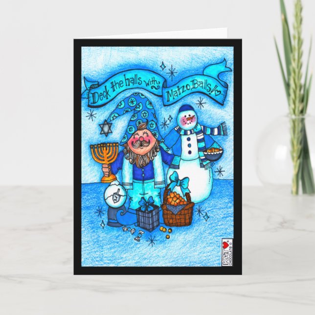 Cubierta los pasillos con la tarjeta Matzo Balls (Anverso)
