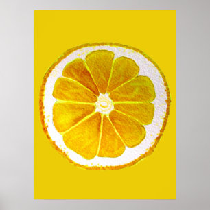 Cubierta original de limón de arte pop