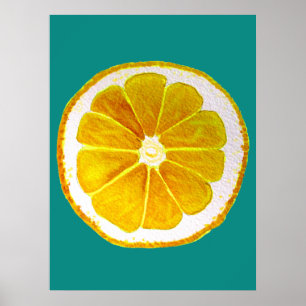 Cubierta original de limón de arte pop
