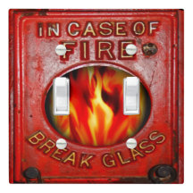 Doble placa del interruptor de alarma antiincendio