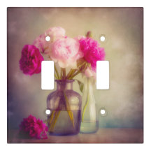 El antiguo Bouquet Peony en las jaulas de vidrio