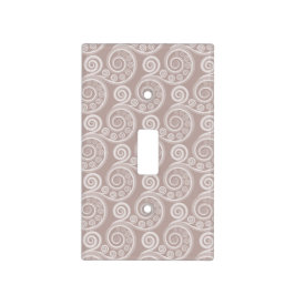 Cubierta Para Interruptor Funda Feminine Silver-Pink Swirl Light Switch