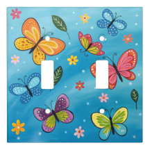 Mariposas coloridas de acuarela