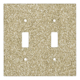 Cubierta Para Interruptor Purpurina Glam Luxe Gold        