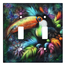 Resumen caprichoso Naranja Verde azulado de Toucan