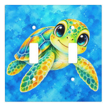 Tortuga Marina Acuarela Colorida