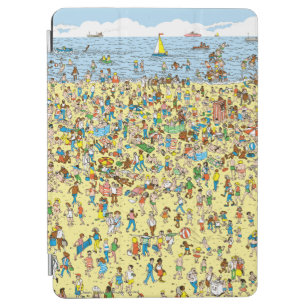 Cubierta Para iPad Air ¿Dónde está Waldo en la playa?