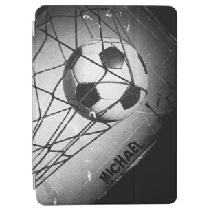 Cubierta Para iPad Air Fútbol fresco personalizado del Grunge del vintage
