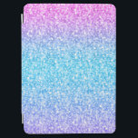 Cubierta Para iPad Air Purpurina Retro Colorido Y Parkles<br><div class="desc">Elegante purpurina retro simple y colorido y chispas. Purpurina de tonos de degradado rosa verde y azul.</div>