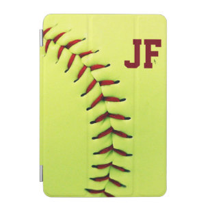 Cubierta Para iPad Mini Bola amarilla personalizada del softball