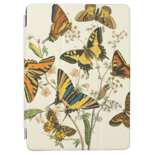 Cubierta Para iPad Air Colorida reunión de mariposas y orugas