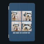 Cubierta Para iPad Mini Crear su propia Marina de Collage de fotos 4 imáge<br><div class="desc">Utiliza cuatro fotos cuadradas para crear un regalo único y personal. O puedes mantener al cachorro hipster y hacer un keepsake de moda. Si necesita ajustar las imágenes,  haga clic en la herramienta personalizar para realizar cambios.</div>