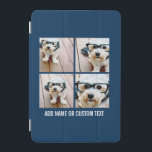Cubierta Para iPad Mini Crear su propia Marina de Collage de fotos 4 imáge<br><div class="desc">Utiliza cuatro fotos cuadradas para crear un regalo único y personal. O puedes mantener al cachorro hipster y hacer un keepsake de moda. Si necesita ajustar las imágenes,  haga clic en la herramienta personalizar para realizar cambios.</div>
