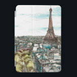Cubierta Para iPad Mini Destinos | Vista de la Vieja Torre Eiffel en París<br><div class="desc">La tarde se ha roto y te han hecho pasar un hermoso día en París. La acuarela nos da una nueva perspectiva de la capital francesa, que está en auge. La fantástica obra fue pintada por la única y única Melissa Wang. Nos permite ver París a través de sus ojos....</div>