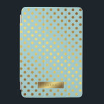 Cubierta Para iPad Mini Falso modelo de lunares del Relieve metalizado<br><div class="desc">Diseño femenino y elegante del modelo de lunares.</div>