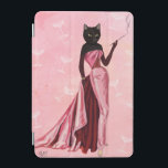 Cubierta Para iPad Mini Gato de glamour en rosa<br><div class="desc">Moda y figurativa</div>