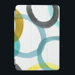 Cubierta Para iPad Mini Interbloqueando los círculos amarillos y azules<br><div class="desc">Una simple impresión de círculos amarillos y azules entrelazados de Megan Meagher. El fondo blanco permite que aparezcan los colores de los círculos. ¡Compra el tuyo hoy!</div>