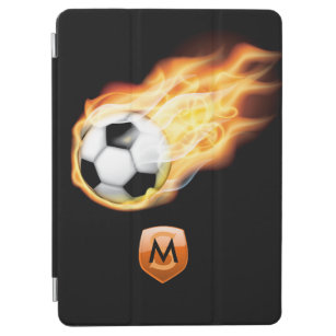 Cubierta Para iPad Air Monograma de fútbol o fútbol
