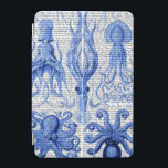 Cubierta Para iPad Mini Octopus y azul calamar<br><div class="desc">Costero y tropical</div>