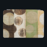 Cubierta Para iPad Mini Panel de madera de tono de la Tierra pintado con c<br><div class="desc">Creada por Norman Wyatt, Jr., esta pintura se hizo utilizando el proceso francés conocido como Giclee para rociar gotas de tinta sobre un lienzo. Perderse en los círculos concéntricos, la fusión de los colores del tono de la tierra a través de la pintura, o la apariencia del panel de madera...</div>
