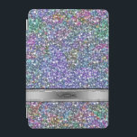 Cubierta Para iPad Mini Purpurina De Tintes Púrpura Coloridos Y Parques<br><div class="desc">Elegante purpurina de tintes violeta y colorido. Acentos negros. Monograma de personalizable. Si necesita ayuda para personalizar,  cambiar de color o cualquier otra cosa a cualquiera de mis diseños,  póngase en contacto con el diseñador ArtOnWear. Formato de texto gratuito con ayuda en directo disponible bajo petición.</div>