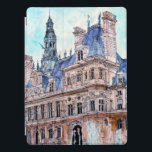 Cubierta Para iPad Pro Acuarela Rustic Hotel de Ville de los destinos el<br><div class="desc">Encuentre esta acuarela dominante creada y entinte el diseño de Melissa Wang, traído a usted por el grupo del arte del mundo, en la gama fantástica de grandes productos de Zazzle. Vea cómo su acercamiento delicado al detalle ha traído al Hotel splendorous de Ville a la vida, de sus numerosos...</div>
