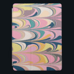 Cubierta Para iPad Pro Bañada de pintura de mármol abstracta suave en ros<br><div class="desc">Proteja su comprimido con estilo con esta cubierta inicial del iPad Pro de color Resumen Paint Swirls.</div>
