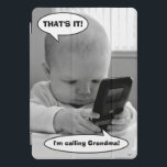 Cubierta Para iPad Pro Bebé en teléfono celular<br><div class="desc">¡Eso es todo! ¡Estoy llamando a la abuela! | Avanti,  la marca de humor global ha estado entreteniendo al mundo con sus tarjetas de felicitación Feel Good Funny durante más de 40 años. Nuestros personajes viven la vida al máximo y celebran el humor en la vida cotidiana.</div>