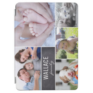 Cubierta De iPad Air Bloque de pizarra para collage de fotos familiares