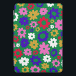 Cubierta Para iPad Pro Brillante Colorido Patrón de Flor Escandinavo Verd<br><div class="desc">Este lindo y colorido estuche para iPad presenta un divertido patrón de flores escandinavas en verde brillante,  azul,  rosa y amarillo.</div>