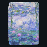 Cubierta Para iPad Pro Claude Monet Water relaja arte impresionista franc<br><div class="desc">Claude Monet Water Lilies es una colección de aproximadamente 250 pinturas al óleo del impresionista francés Claude Monet. Los cuadros representan el florido jardín de Monet en Giverny.</div>