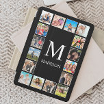 Cubierta Para iPad Pro Collage de fotos personalizado familiar personaliz<br><div class="desc">Crea tu propio collage personalizado de 16 fotos,  fondo de portada inteligente ipad. La tapa inteligente de ipad también incluye su monograma. Añade tus fotos,  diseños o obras de arte favoritas para crear algo realmente único.</div>