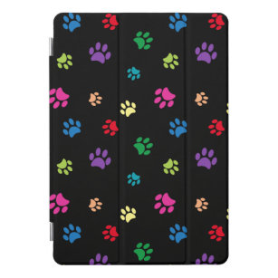 Cubierta Para iPad Pro Coloridas pinturas de animales en negro