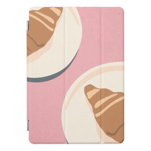 Cubierta Para iPad Pro Comida croissant Arte Pastel Rosa Moda Textura Boh