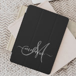 Cubierta Para iPad Pro Crear Su Propio Monograma Personalizado Y Script D<br><div class="desc">Crea tu propia cubierta personalizada para iPad con tu nombre manuscrito y monograma personalizado. Para editar esta plantilla de diseño, cambie los campos de texto como se muestra arriba. Puede agregar fácilmente más texto o imágenes, fuentes personalizares y colores. ¡Trate o haga el regalo perfecto para la familia, amigos, padres...</div>