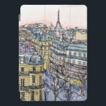 Cubierta Para iPad Pro Destinos | acuarela Torre Eiffel y París<br><div class="desc">Una pintoresca acuarela y diseño de tinta creados por la talentosa Melissa Wang. Este ilustracion representa un paisaje urbano de la ciudad de París, con la icónica Torre Eiffel en alto en la parte superior de la pieza que domina la ciudad. Este ícono cultural suele ser representado frente y centro...</div>