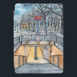 Cubierta Para iPad Pro Destinos | Entrada de metro de color de agua Vinta<br><div class="desc">Explore este hermoso diseño de acuarela y tinta que le ha traído el World Art Group y que ha sido diseñado por Melissa Wang, en una amplia gama de excelentes productos de Zazzle. Esta escena tiene un sorprendente contraste entre el brillo del túnel y la oscuridad del mundo sobre él....</div>