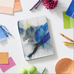Cubierta Para iPad Pro Efímero - Azul y Gris<br><div class="desc">I efímero de Sisa Jasper. Diseño abstracto parecido al tabaco hecho en gris y azul profundo.</div>