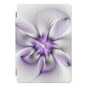 Cubierta Para iPad Pro Elegancia floral arte contemporáneo abstracto viol