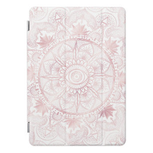 Cubierta Para iPad Pro Elegante White Rose Gold Oye Sun Moon Mandala
