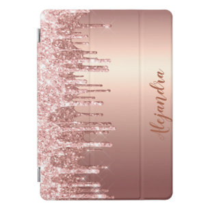 Cubierta Para iPad Pro Elegante y elegante goteo de purpurina de cobre ro