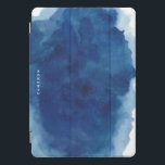 Cubierta Para iPad Pro Esplusa de pintura de color azul personalizada<br><div class="desc">Cubierta moderna y elegante para iPad con fondo de color azul. Personalizar agregando su nombre o frase corta.</div>