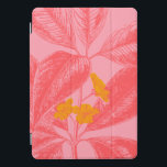 Cubierta Para iPad Pro Estiloso arte de la naturaleza de la hoja botánica<br><div class="desc">Proteja su iPad con estilo con este estuche de dibujo botánico rosa y rojo.</div>