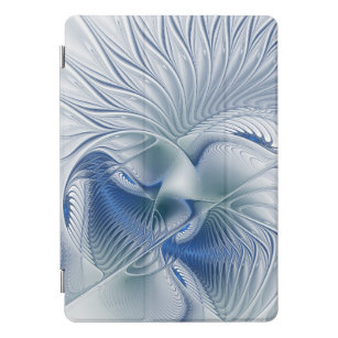 Cubierta Para iPad Pro Fantasía dinámica Resumen tonos azules arte fracta