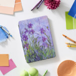 Cubierta Para iPad Pro Floral Claude Monet de irises morados<br><div class="desc">Un estuche para iPad con la pintura de Claude Monet (1840-1926),  artista impresionista francés,  irisis morado (1914-1917).</div>