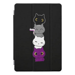 Cubierta Para iPad Pro Gato Orgullo asexual Bandera de arroz animal amant