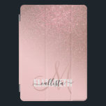 Cubierta Para iPad Pro Gradiente de color rosa de color Rubor Rosa diagon<br><div class="desc">Este elegante diseño es perfecto para una mujer elegante y elegante. Presenta un gradiente diagonal rosa brillante falso impreso en color dorado sobre un fondo rosado de color. Es una visión única de la tendencia del gradiente purpurina que actualmente es muy popular. Es un diseño lujoso, glamuroso, moderno y sencillo....</div>