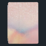 Cubierta Para iPad Pro Gradiente holográfico irlandés Purpurina de oro Ro<br><div class="desc">Este elegante diseño de moda es perfecto para una chica moderna y elegante. Presenta un falso rosa de purpurina dorado con diseño de gradiente holográfico rosa, melocotón, azul y violeta iridiscente. Es moderno, fresco, único, glamuroso y original. ***NOTA DE DISEÑO IMPORTANTE: Para cualquier solicitud de diseño personalizado, como solicitudes de...</div>